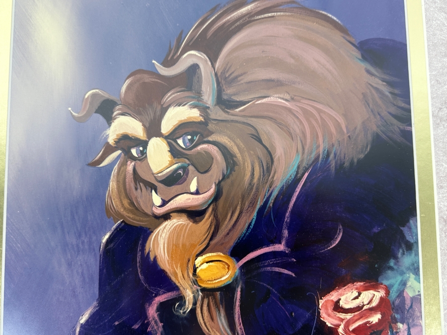 Hand Signed By Artist - Beast From The Beauty And The Beast By Eric Robison - 1992 Disney Gallery Special Event Print 10 X 13 Framed 17 X 20 - Signed And Dated Lower Left By Eric Robison [Photo 4]