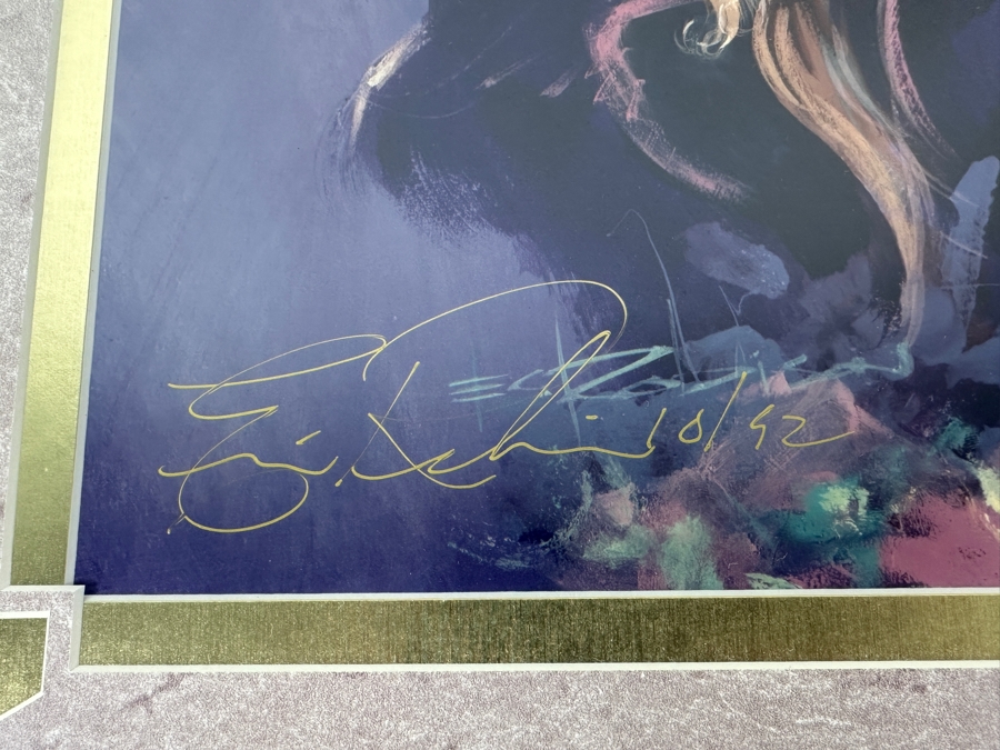 Hand Signed By Artist - Beast From The Beauty And The Beast By Eric Robison - 1992 Disney Gallery Special Event Print 10 X 13 Framed 17 X 20 - Signed And Dated Lower Left By Eric Robison [Photo 6]