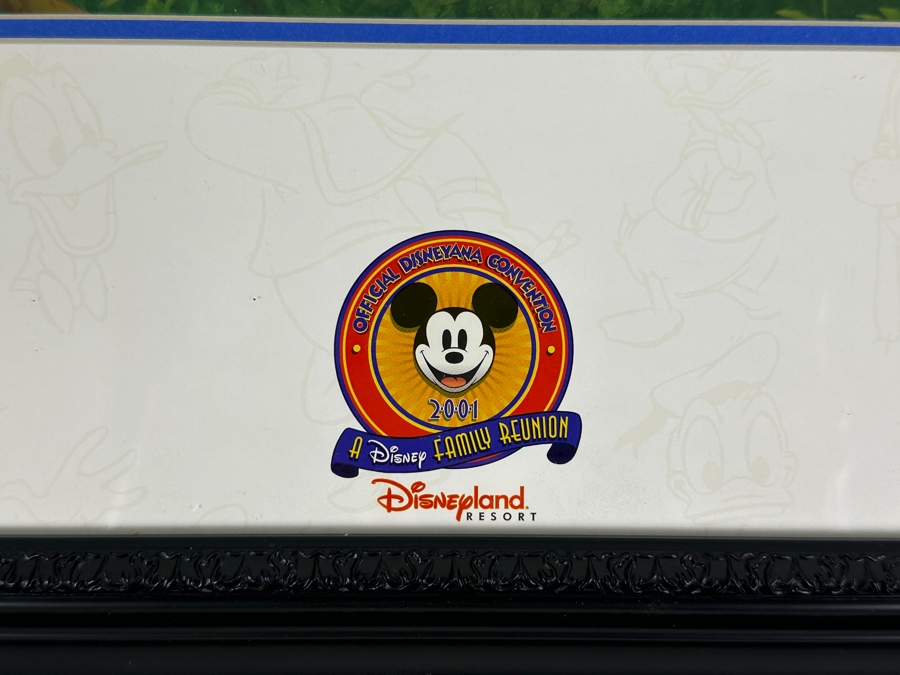 Disneyana Convention Print (Mickey And Minnie Mouse In Car) 2001 Convention Exclusive 13 X 16 Framed 20 X 26 [Photo 3]