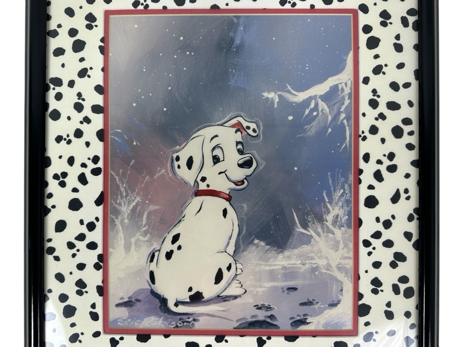 101 Dalmations (Puppy) By Eric Robison From The 1996 Disney Gallery Special Artist Event 10.5 X 13 Framed 17.5 X 21