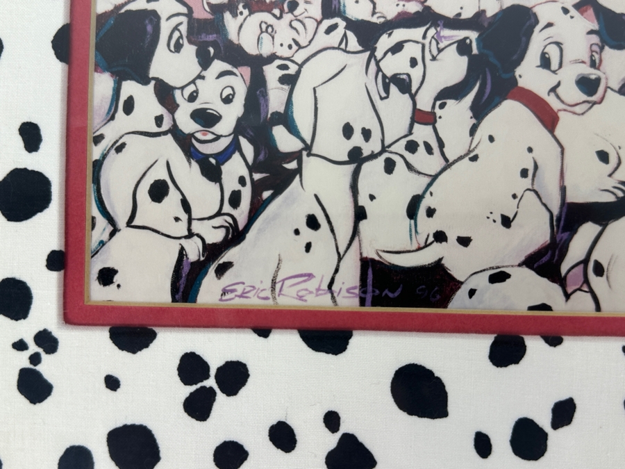 101 Dalmations (Family) By Eric Robison From The 1996 Disney Gallery Special Artist Event 13.5 X 9 Framed 20.5 X 17.5 [Photo 4]