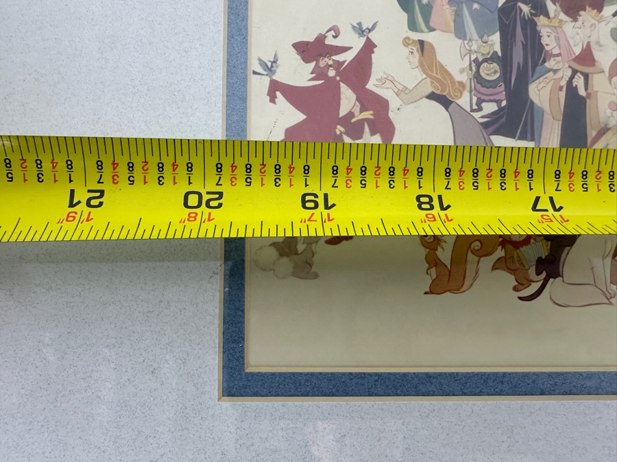 Disney Character Mural Print By Bill Justice Celebrating '50 Happy Years' The 50th Anniversary Of Walt Disney Productions 20 X 8 Framed 28 X 16 [Photo 9]