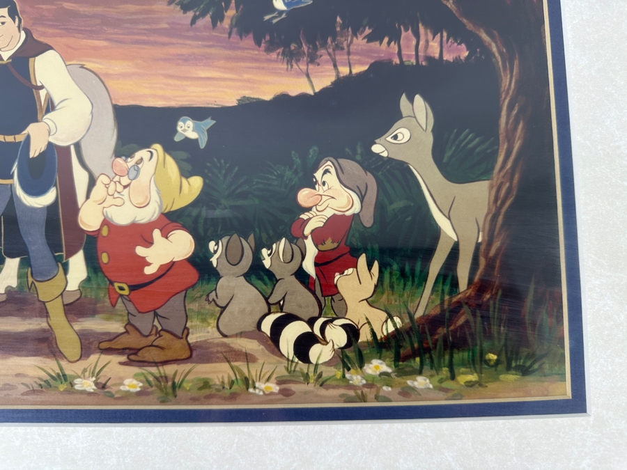 Snow White And The Seven Dwarfs Print By Julie Svendsen From The 1994 Disney Gallery Special Artist Event 19.5 X 9 Framed 27 X 16 [Photo 5]