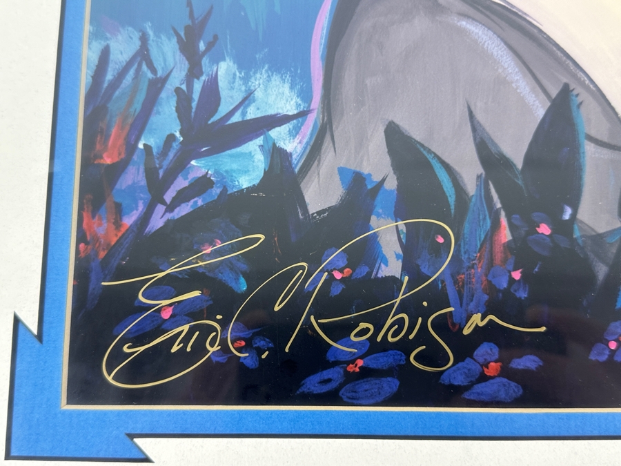 Signed Meeko From Pocahontas Print By Eric Robison 1995 Disney Gallery Special Artist Event Hand Signed Lower Left By Eric Robison 10.5 X 13 Framed 17.5 X 22 [Photo 5]