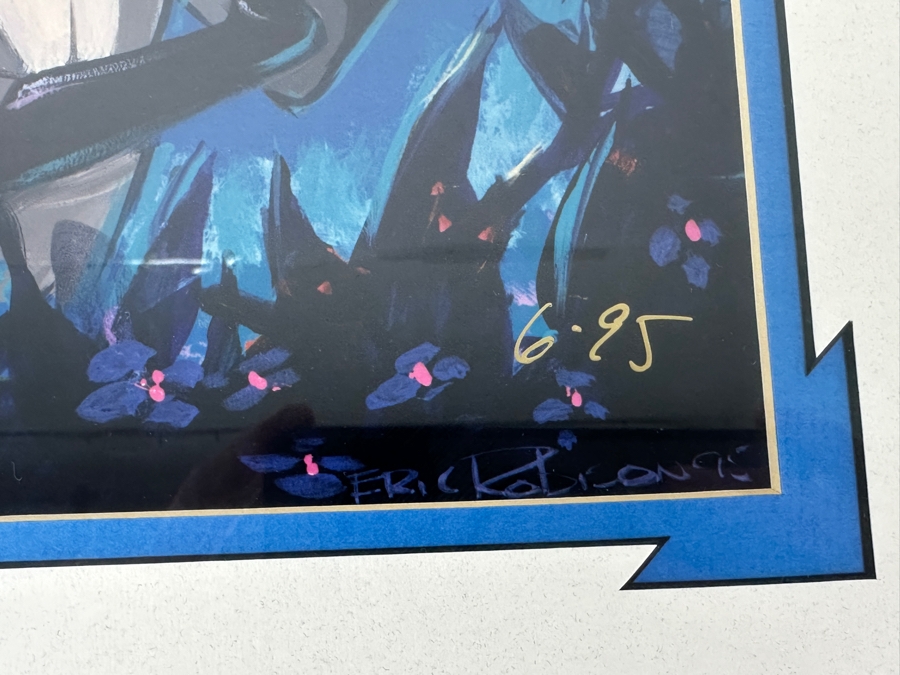 Signed Meeko From Pocahontas Print By Eric Robison 1995 Disney Gallery Special Artist Event Hand Signed Lower Left By Eric Robison 10.5 X 13 Framed 17.5 X 22 [Photo 6]