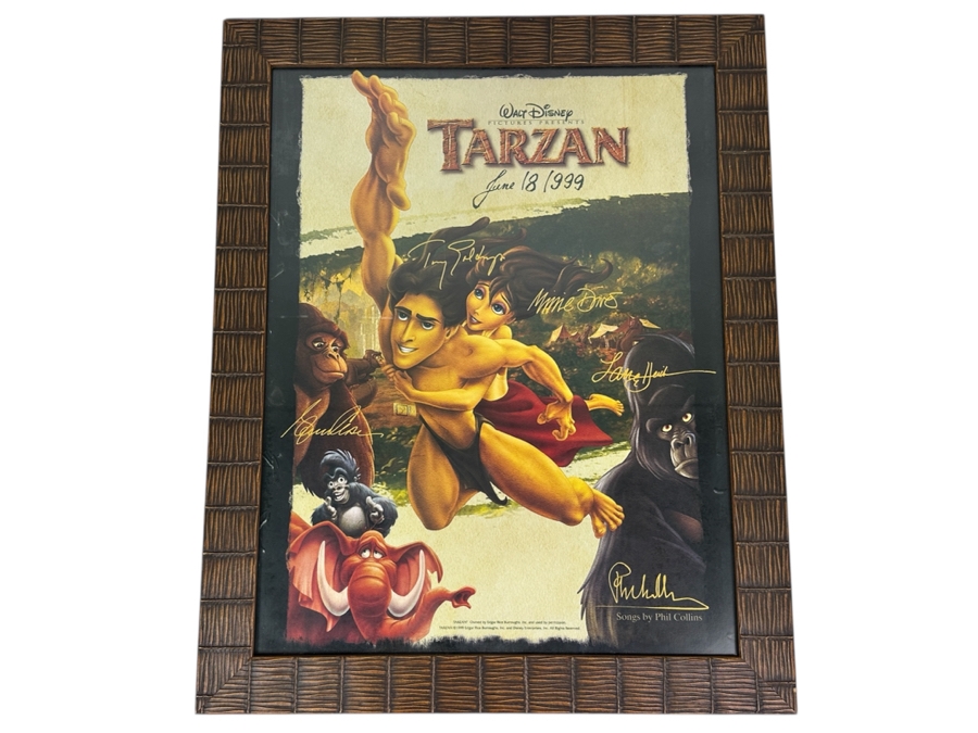 Tarzan Movie Poster 1999 Framed 21 X 26