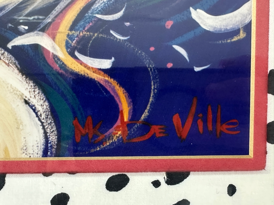 101 Dalmations (Cruella De Vil) By Eric Robison From The 1996 Disney Gallery Special Artist Event 19.5 X 13.5 Framed 27 X 21 [Photo 5]