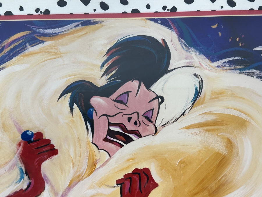 101 Dalmations (Cruella De Vil) By Eric Robison From The 1996 Disney Gallery Special Artist Event 19.5 X 13.5 Framed 27 X 21 [Photo 3]
