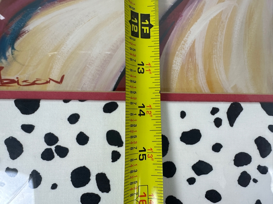 101 Dalmations (Cruella De Vil) By Eric Robison From The 1996 Disney Gallery Special Artist Event 19.5 X 13.5 Framed 27 X 21 [Photo 9]