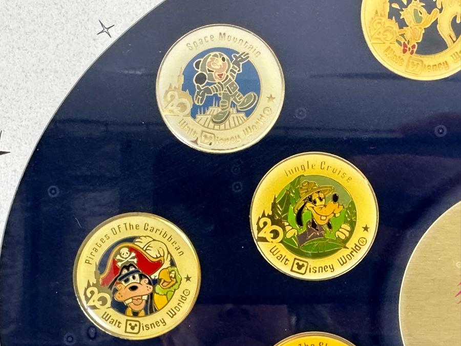 Walt Disney World Pin Set 1991 Commemorating The 20th Anniversary Of Walt Disney World 15 X 12 [Photo 5]