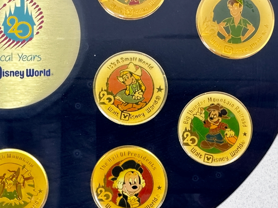Walt Disney World Pin Set 1991 Commemorating The 20th Anniversary Of Walt Disney World 15 X 12 [Photo 10]