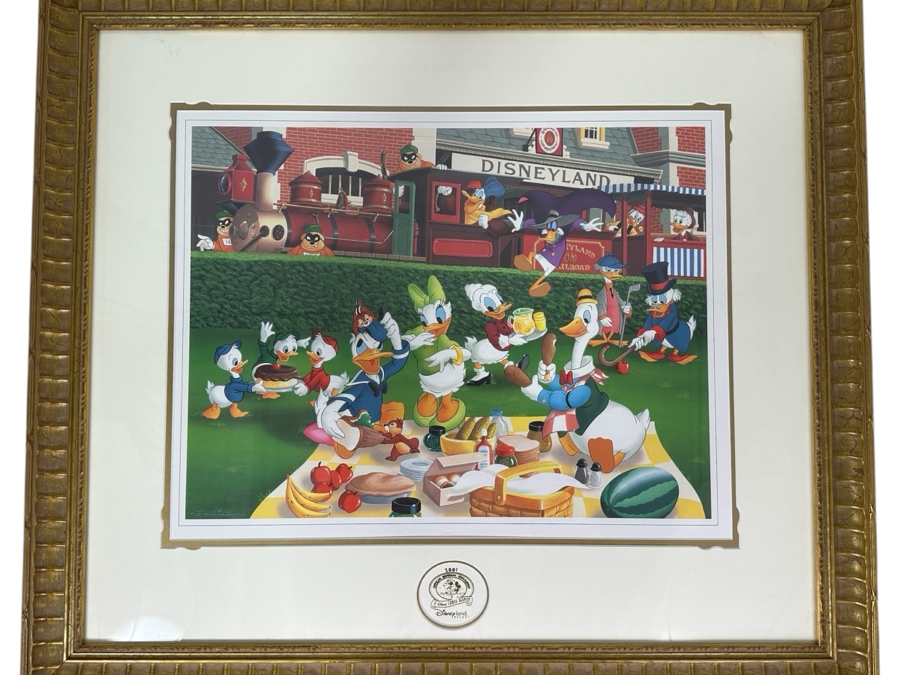 2001 Disneyana Convention Poster Held At Disneyland Hotel By Don Williams 20 X 16 Framed 28 X 32