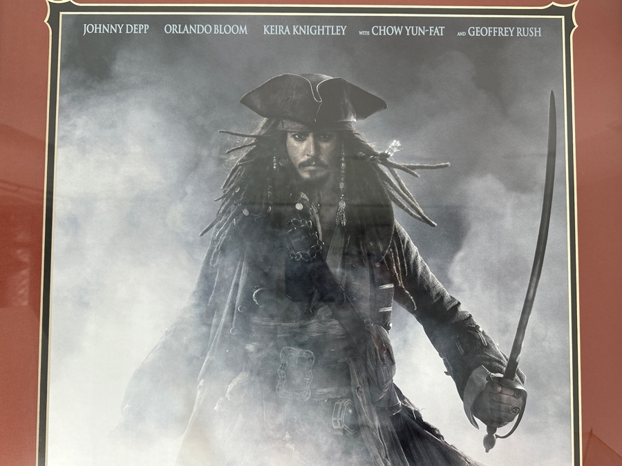 Pirates Of The Caribbean Movie Poster 2007 Framed 25 X 34 [Photo 4]
