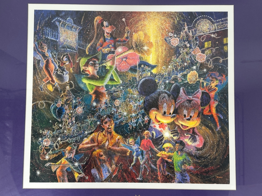 Light Magic Parade Poster By Charles Boyer 1997 Commemorating The Opening Year Framed 28 X 26