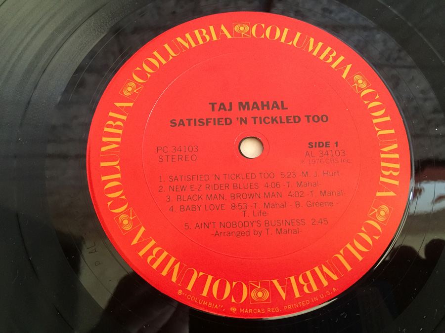 Taj Mahal ‎- Satisfied 'N Tickled Too - Columbia ‎- PC 34103 - PROMO [Photo 5]
