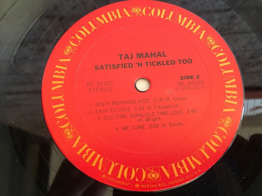 Taj Mahal ‎- Satisfied 'N Tickled Too - Columbia ‎- PC 34103 - PROMO [Photo 7]