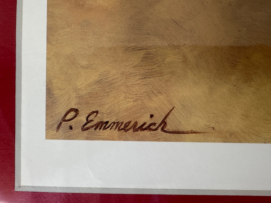 Pluto Lithograph By Peter Emmerick From The 2000 Disneyland Character Of The Month Series 14 X 18 Framed 22.5 X 27 [Photo 7]