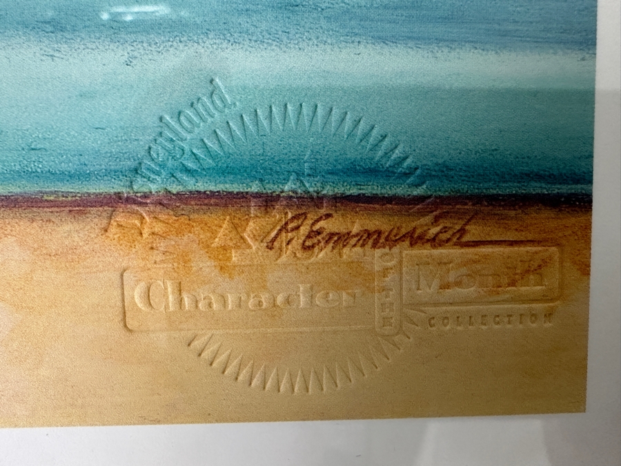 Goofy Lithograph By Peter Emmerick From The 2000 Disneyland Character Of The Month Series 14 X 18 Framed 22.5 X 27 [Photo 5]