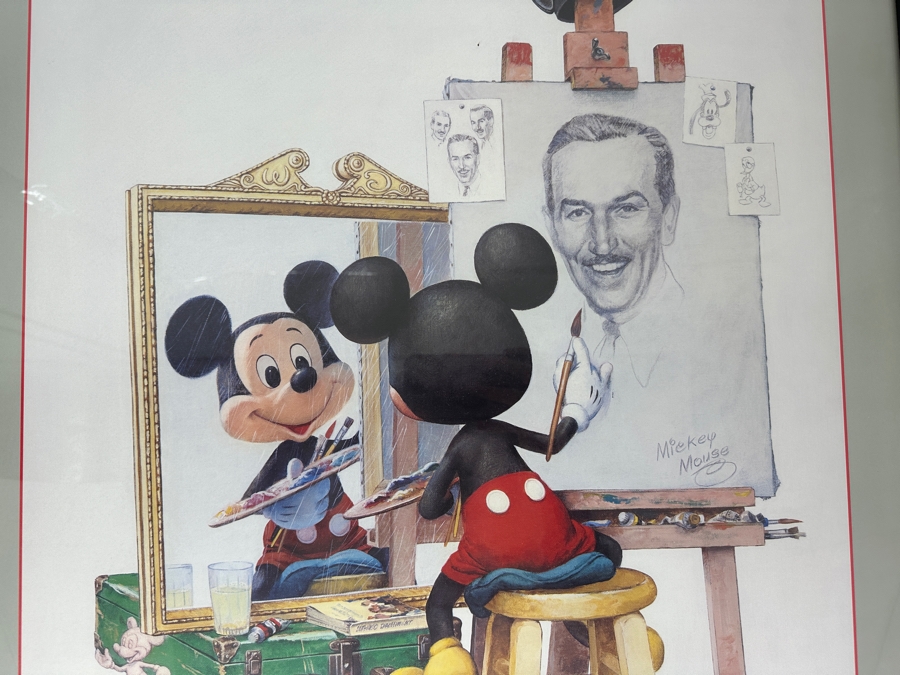 Mickey Mouse Triple Self Portrait Poster By Charles Boyer Disneyana Shop Poster Framed 25 X 35 [Photo 5]