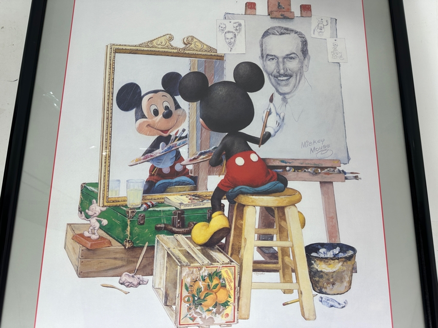 Mickey Mouse Triple Self Portrait Poster By Charles Boyer Disneyana Shop Poster Framed 25 X 35 [Photo 4]
