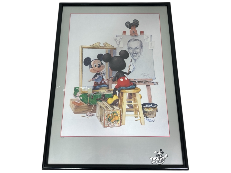 Mickey Mouse Triple Self Portrait Poster By Charles Boyer Disneyana Shop Poster Framed 25 X 35 [Photo 2]