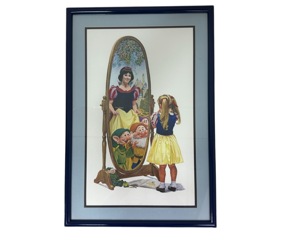 Snow White Poster By Charles Boyer 1987 Cast Member Exclusive 15.5 X 25.5 Framed 21 X 31 [Photo 2]
