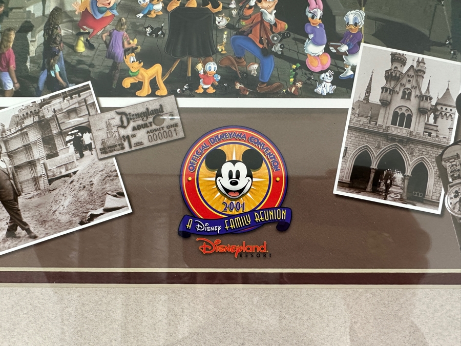 Disneyana Convention Poster - Convention Held At The Disneyland Hotel In 2001 36 X 16 Framed 42 X 23 [Photo 3]