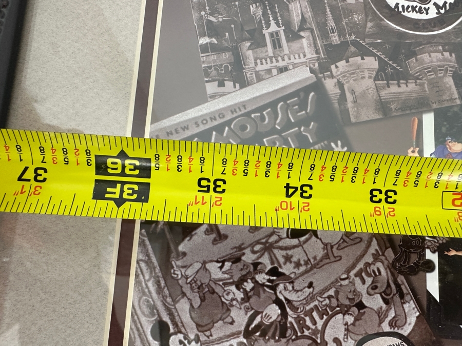 Disneyana Convention Poster - Convention Held At The Disneyland Hotel In 2001 36 X 16 Framed 42 X 23 [Photo 9]