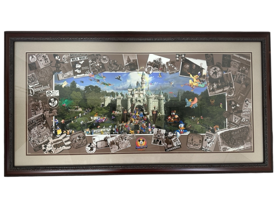 Disneyana Convention Poster - Convention Held At The Disneyland Hotel In 2001 36 X 16 Framed 42 X 23