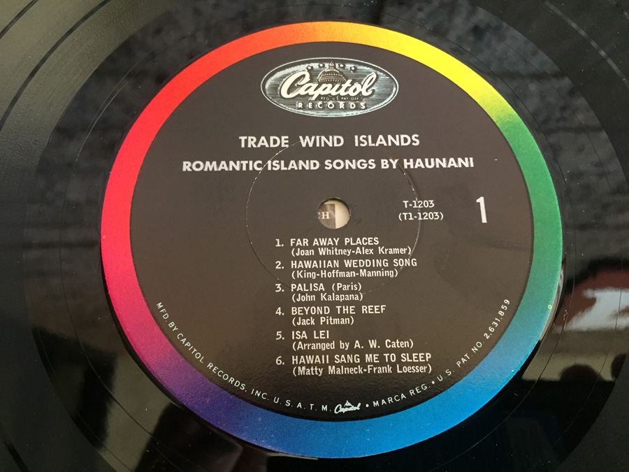 Haunani - Trade Wind Islands - Capitol Records ‎- T-1203 [Photo 4]