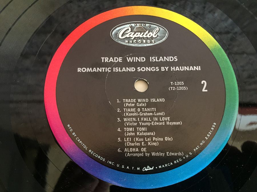Haunani - Trade Wind Islands - Capitol Records ‎- T-1203 [Photo 6]