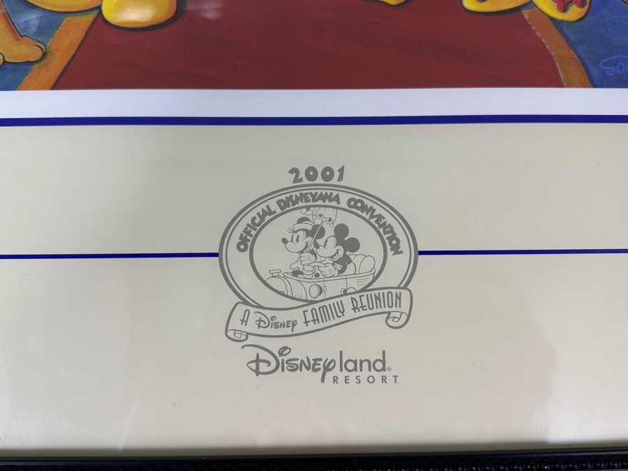 Disneyana Convention Poster - Convention Held At The Disneyland Hotel In 2001 17 X 22.5 Framed 26.5 X 32.5 [Photo 4]