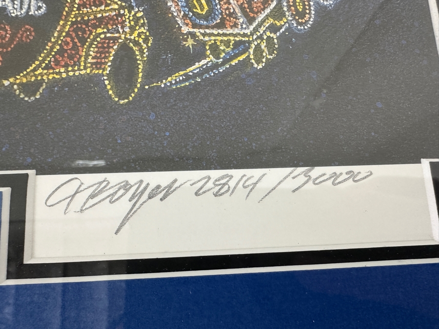 Signed Disneyland Main Street Electrical Parade By Charles Boyer 1996 Hand Signed By Charles Boyer Limited Edition Of 3,000 33 X 12 Framed 40.5 X 20 [Photo 6]