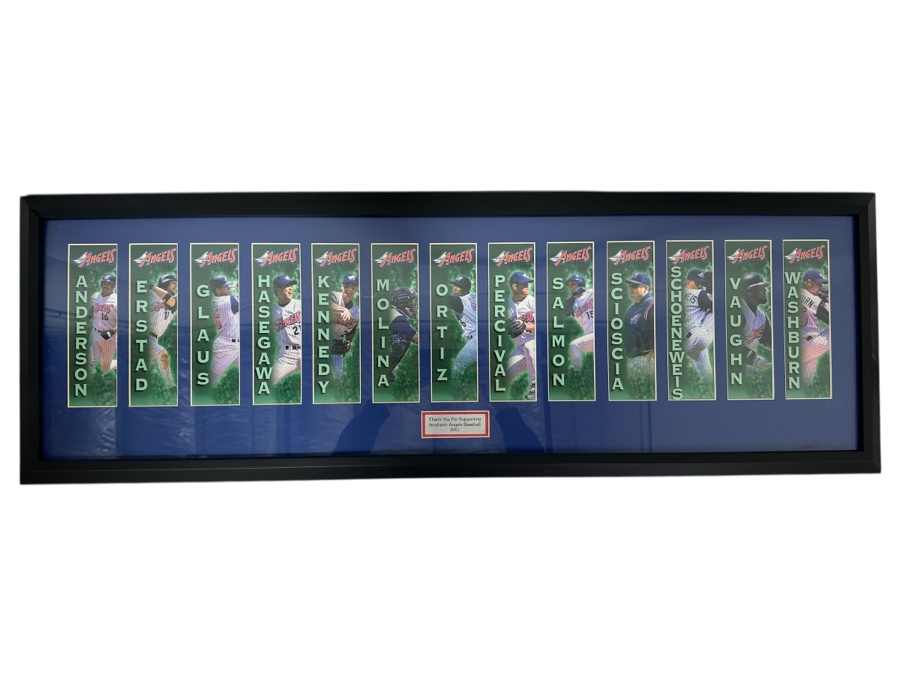 Angels Season Tickets For 2001 Framed 42 X 14