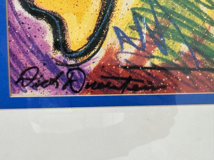 Donald Duck Poster By Dick Duerrstein Framed For Display At The Disneyland Hotel In 2001 25 X 14 Framed 34.5 X 24 [Photo 5]