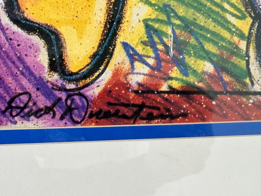 Donald Duck Poster By Dick Duerrstein Framed For Display At The Disneyland Hotel In 2001 25 X 14 Framed 34.5 X 24 [Photo 4]