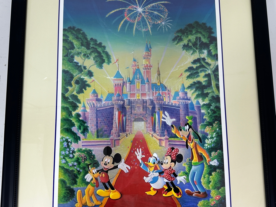 Signed Disneyana Convention Poster By Randy Souders 2001 Hand Signed By Randy Souders 17 X 22.5 Framed 26.5 X 32.5 [Photo 2]