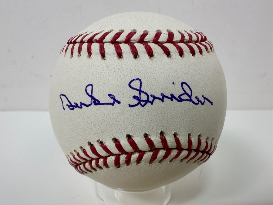Signed Duke Snider Autographed MLB Baseball With Certificate Of Authenticity (COA) [Photo 2]