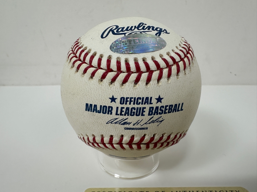 Signed Willie McCovey HOF Autographed MLB Baseball With Certificate Of Authenticity (COA) [Photo 5]