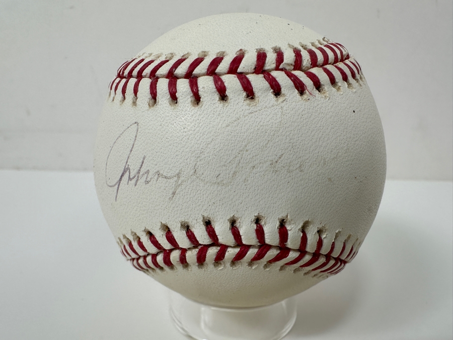 Signed Johnny Podres Autographed MLB Baseball With Certificate Of Authenticity (COA) [Photo 3]