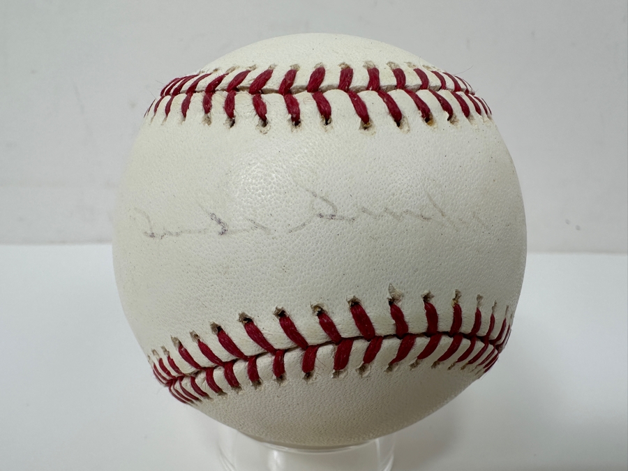 Signed Duke Snider Autographed MLB Baseball With Certificate Of Authenticity (COA) [Photo 2]
