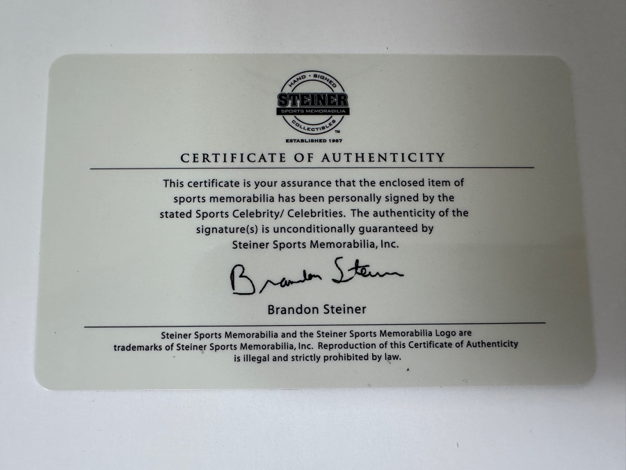 Signed Bob Feller HOF Autographed MLB Baseball With Certificate Of Authenticity (COA) [Photo 6]