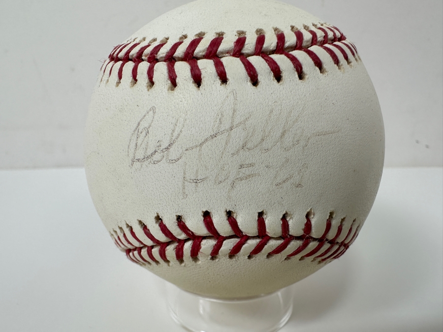 Signed Bob Feller HOF Autographed MLB Baseball With Certificate Of Authenticity (COA) [Photo 3]