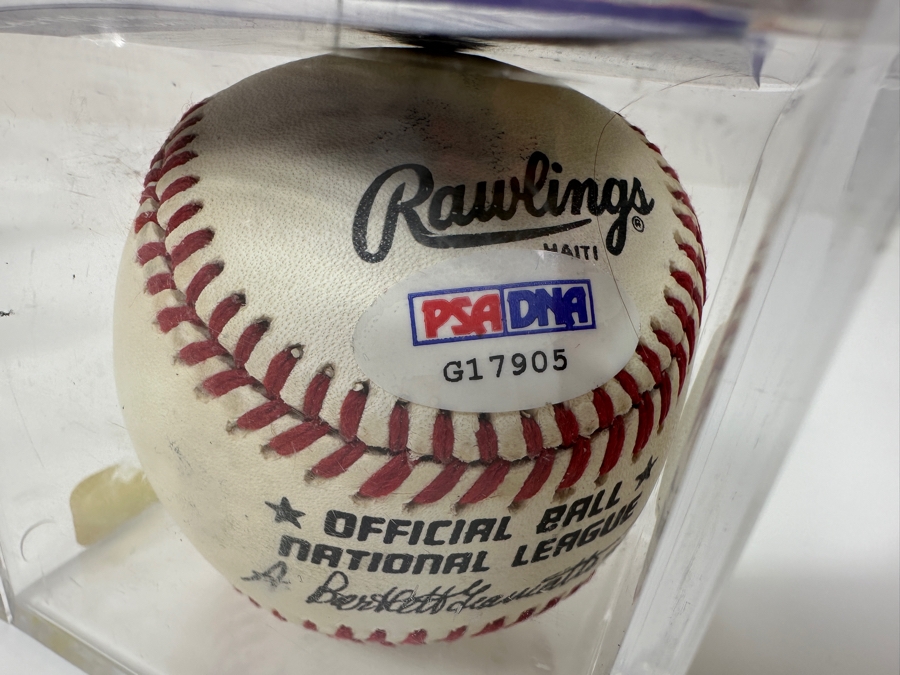 Signed Warren Spahn Autographed MLB Baseball With Certificate Of Authenticity (COA) [Photo 5]