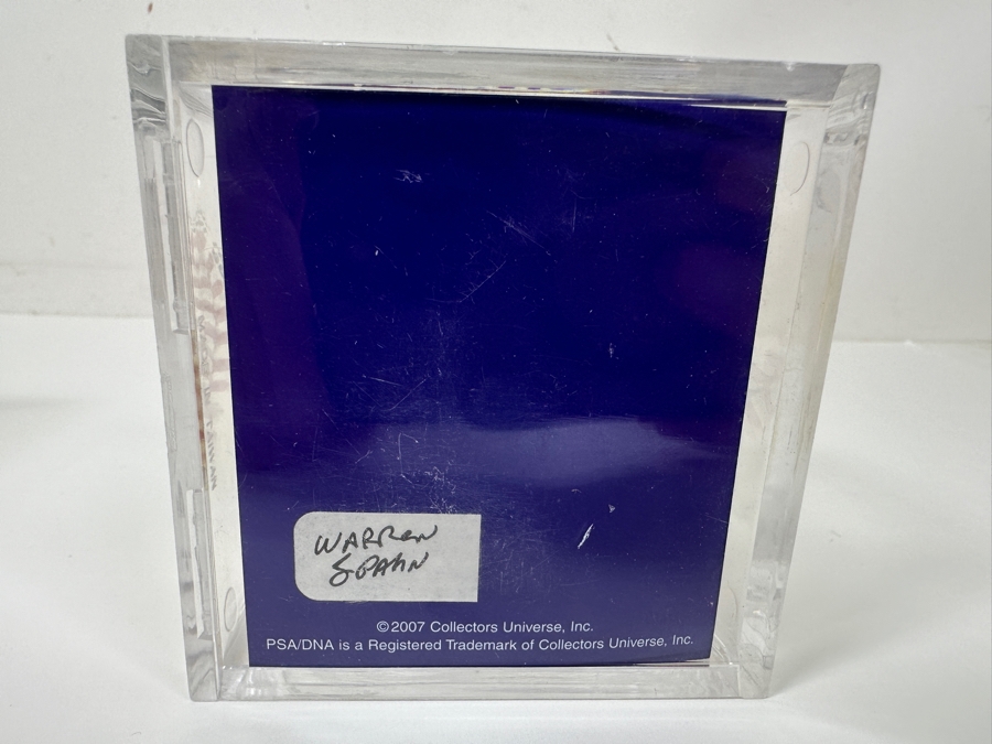 Signed Warren Spahn Autographed MLB Baseball With Certificate Of Authenticity (COA) [Photo 6]