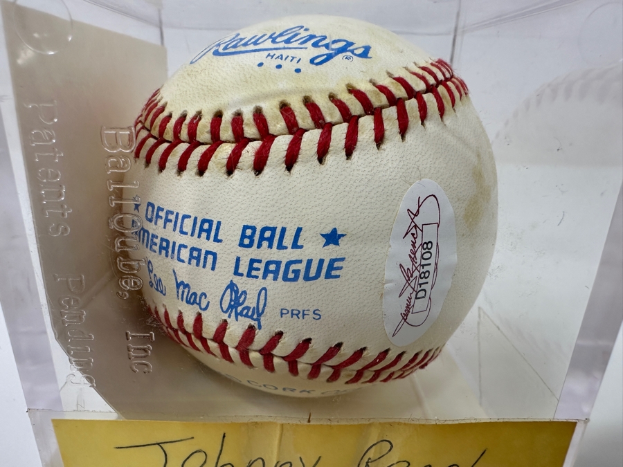 Signed Johnny Bench Autographed MLB Baseball With Certificate Of Authenticity (COA) [Photo 7]