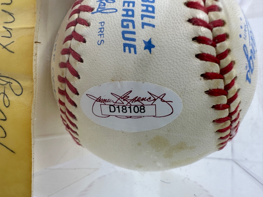 Signed Johnny Bench Autographed MLB Baseball With Certificate Of Authenticity (COA) [Photo 8]