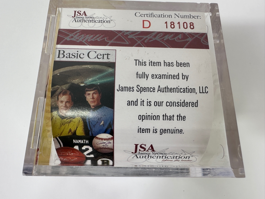 Signed Johnny Bench Autographed MLB Baseball With Certificate Of Authenticity (COA) [Photo 4]