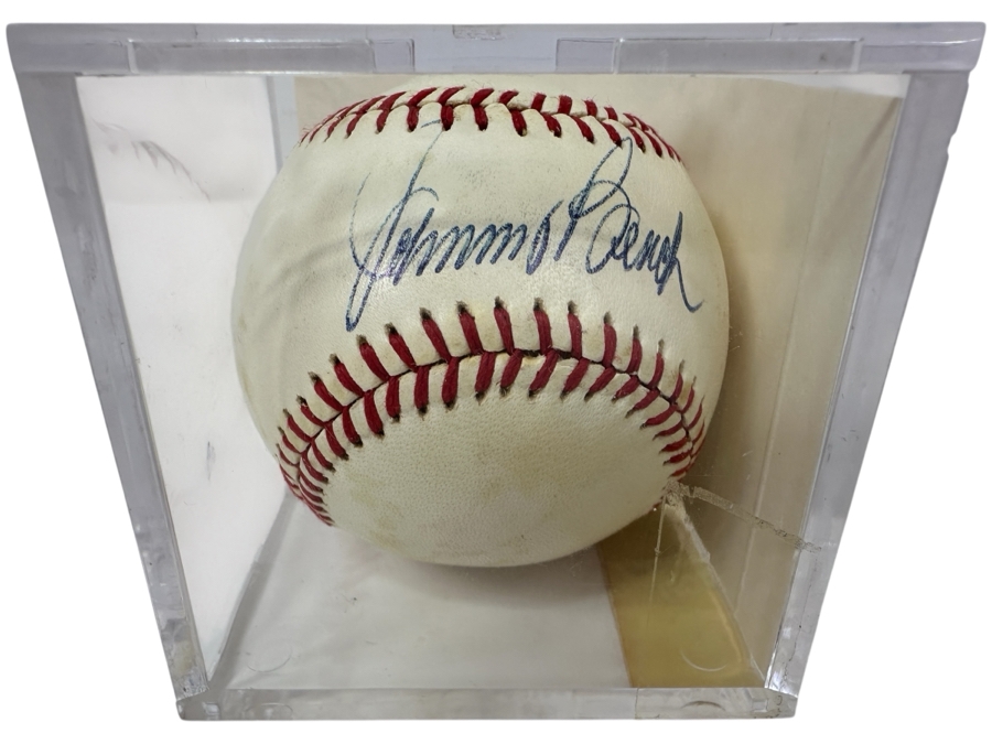 Signed Johnny Bench Autographed MLB Baseball With Certificate Of Authenticity (COA)