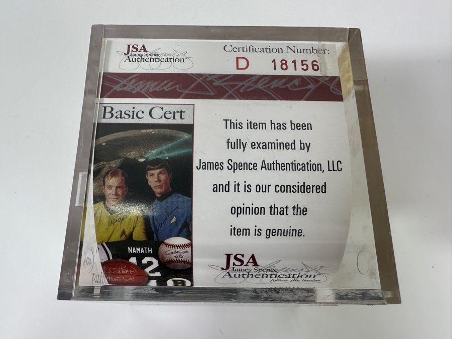 Signed Billy Williams Autographed MLB Baseball With Certificate Of Authenticity (COA) [Photo 4]